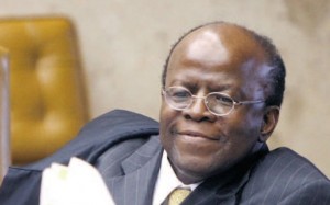 O ex-ministro do STF Joaquim Barbosa: processo que relatou agora serve como exemplo - Nelson Jr./SCO/STF 