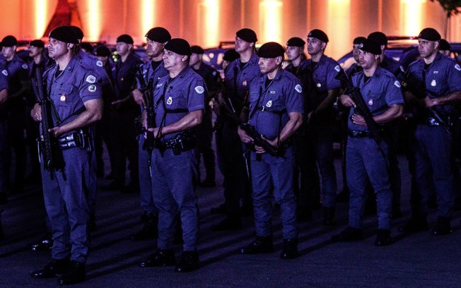 Policiais da ROTA durante evento comemorativo dos 125 anos do seu Batalhão - Foto: Major Luis Augusto Pacheco Ambar - Comando de Choque, PMSP