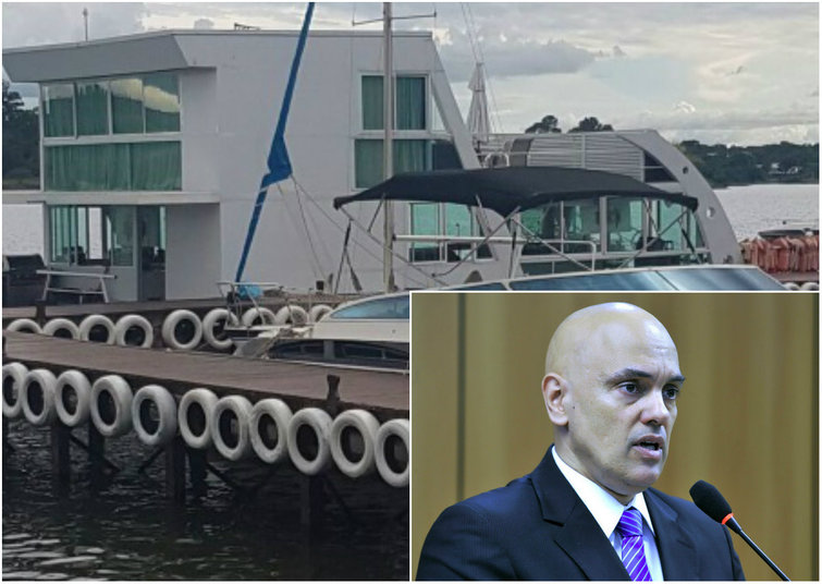 Chalana 1 ALEXANDRE DE MORAES PARTICIPA DA PRIMEIRA SABATINA (informal) DOS SENADORES A BORDO DE UMA CHALANA EM BRASÍLIA Chalana 1