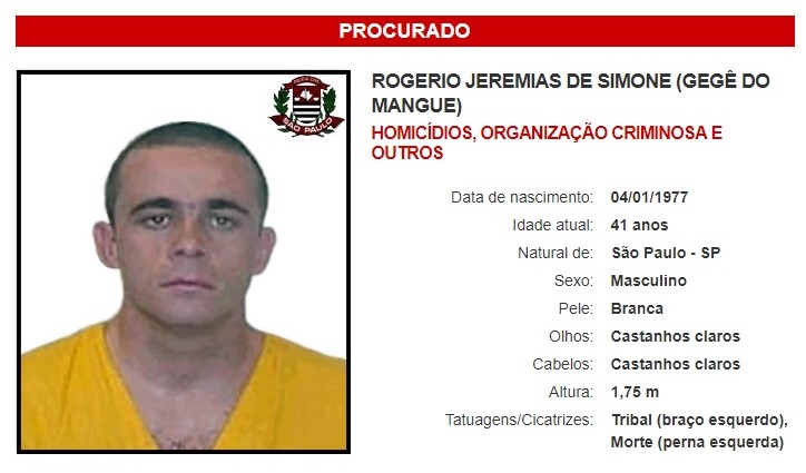 Gege PCC 1 “GEGÊ DO MANGUE” CHEFE DA FACÇÃO PCC É ENCONTRADO MORTO NO CEARÁ Gege PCC 1