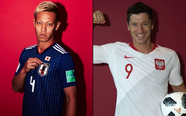 Japão 1 COPA DO MUNDO - DISPUTA PELAS ULTIMAS VAGAS: JAPÃO X POLÔNIA e SENEGAL X COLOMBIA Japão 1