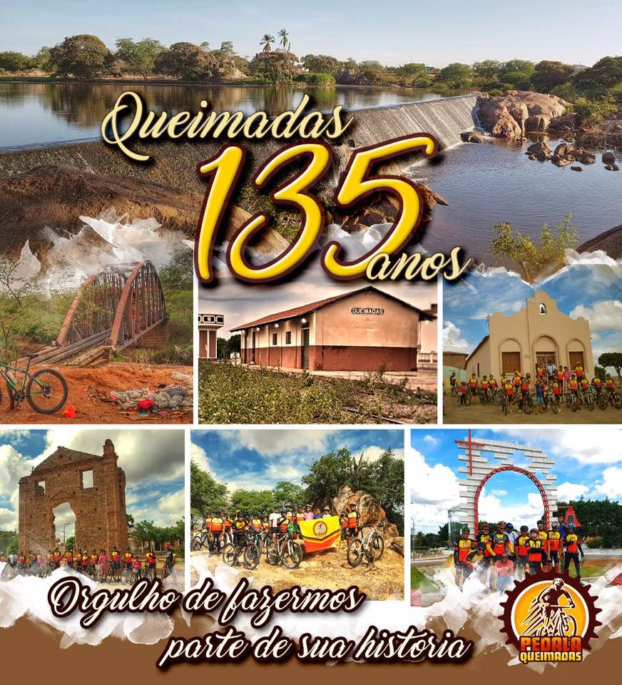 Quei 7 CICLISTAS FAZEM “PEDALADA” PARA CELEBRAR 135 ANOS DE QUEIMADAS/BA. Quei 7