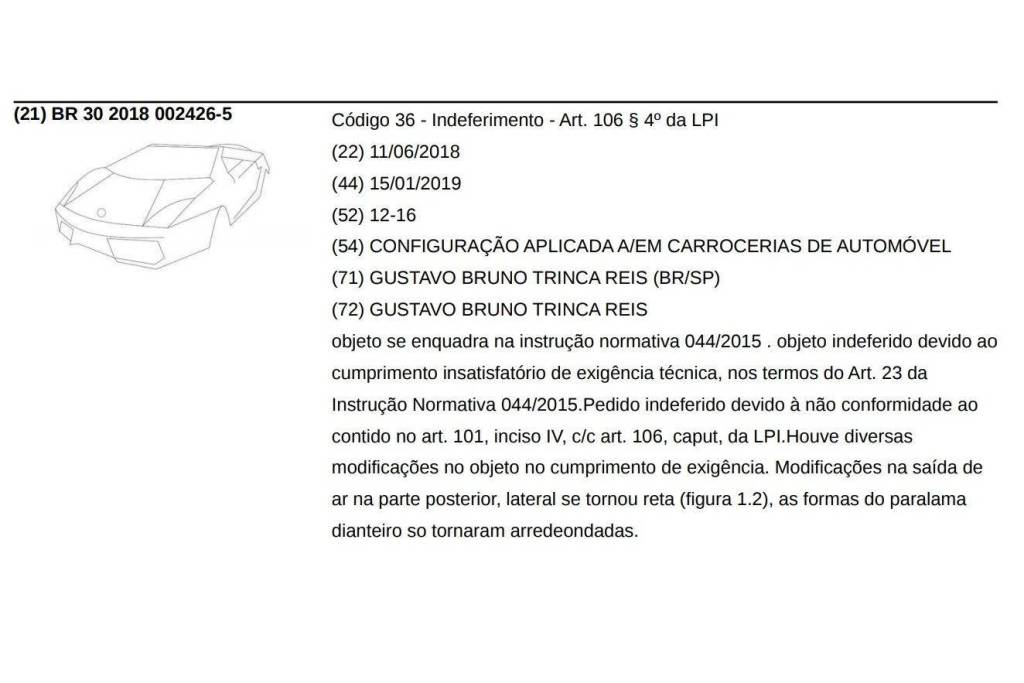 lamborghette brasileiro transforma seu chevette em lamborghini e tem patente negada 05