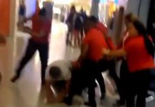 Briga em loja da claro