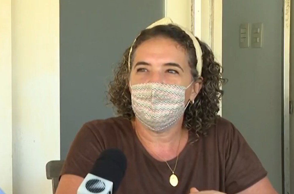 Erica Soledade já havia sido abordada por outros bandidos que tentaram aplicar o mesmo golpe — Foto: Reprodução/TV Bahia