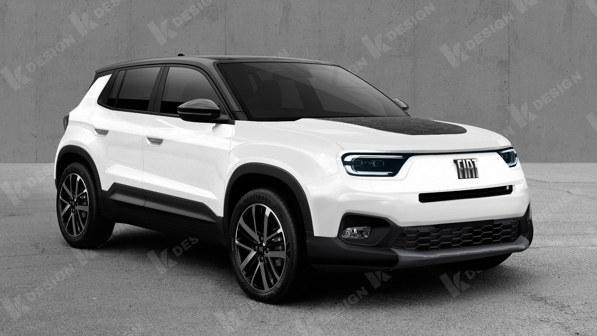 2023 fiat uno morphs jeep ev into ice subcompact crossover suv to set itself apart 6