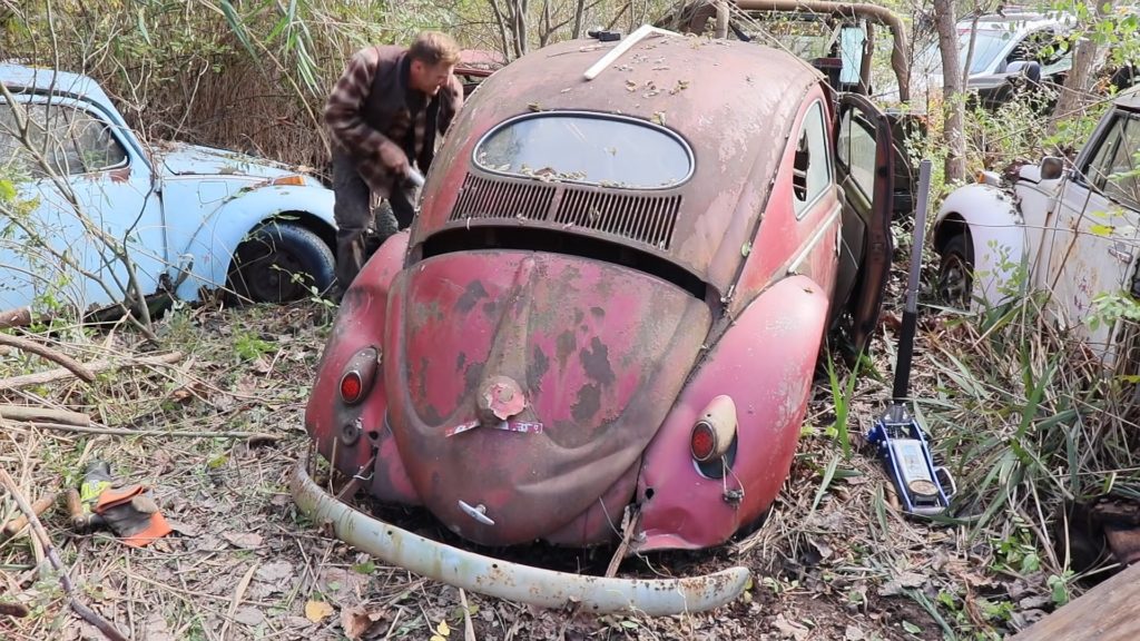 rare vw beetle spent 52 years in a junkyard gets rescued for full restoration 3 1024x576 1