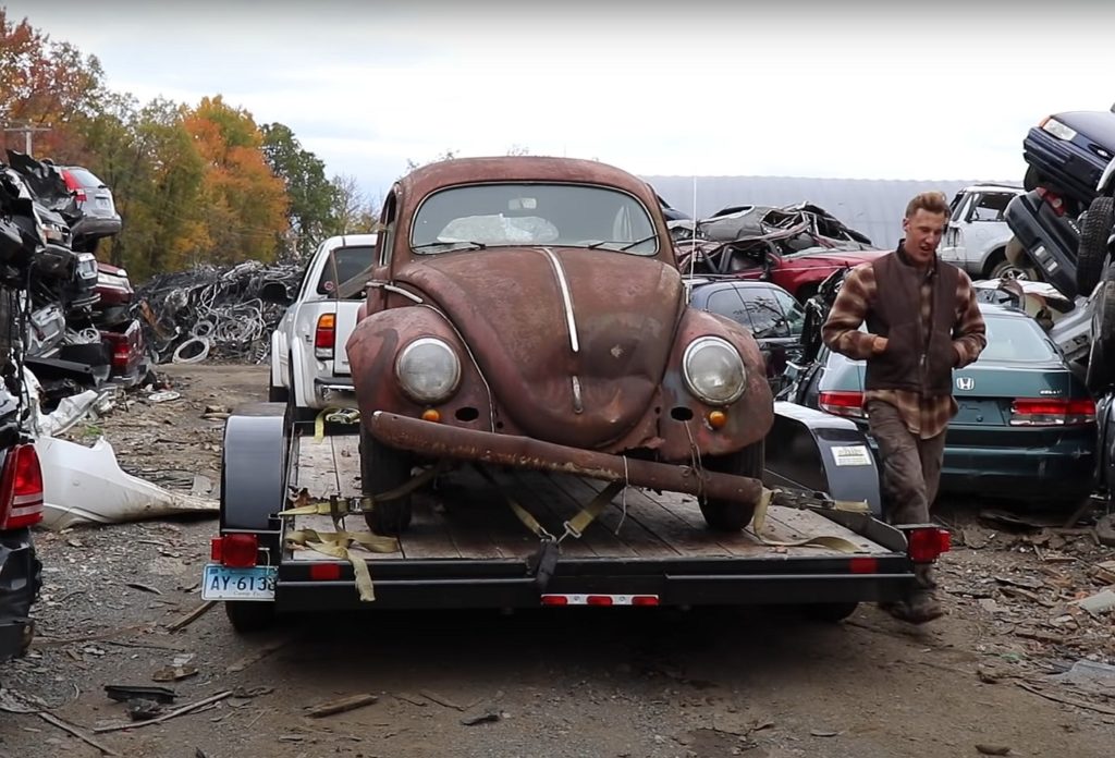 rare vw beetle spent 52 years in a junkyard gets rescued for full restoration 8 1024x696 1