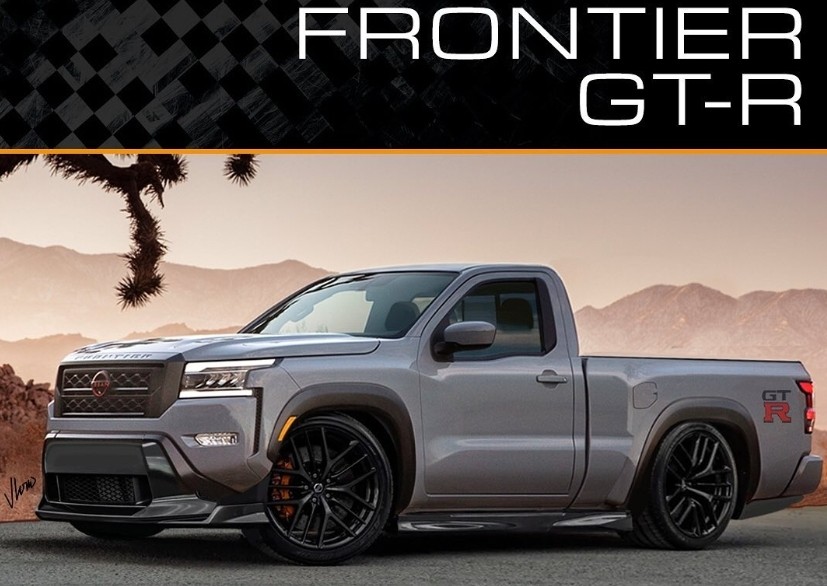 2022 nissan frontier gt r rendering is a super truck in a nismo suit 2