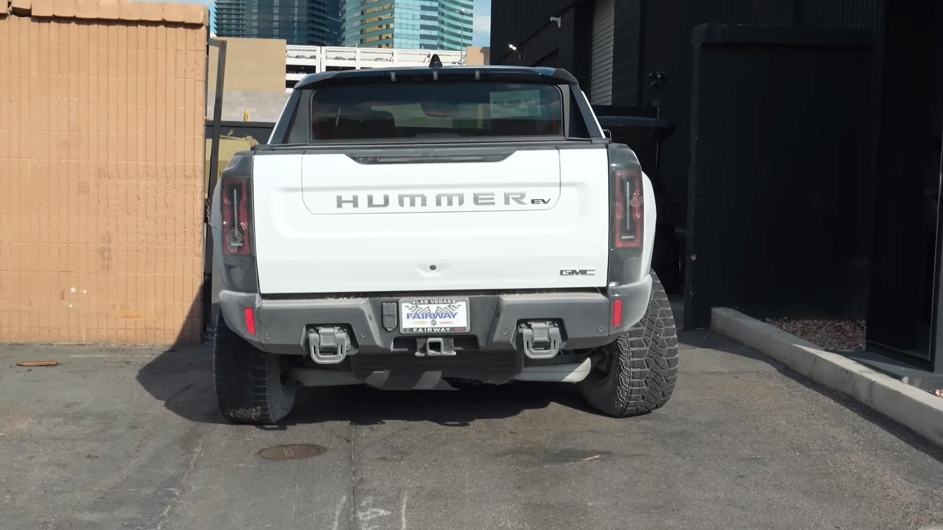 watch youtuber totals brand new gmc hummer ev the first day he drives it 7