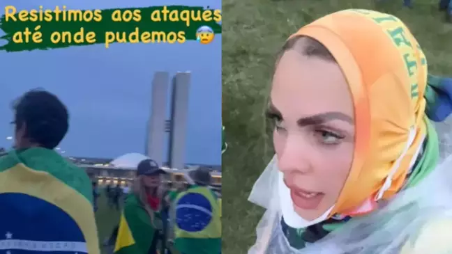 ex-primeira dama da Paraíba Pâmela Bório (PSC) participou da invasão ao Congresso Nacional no domingo, 8 Foto: Reprodução/Instagram/@pamelaboriooficial