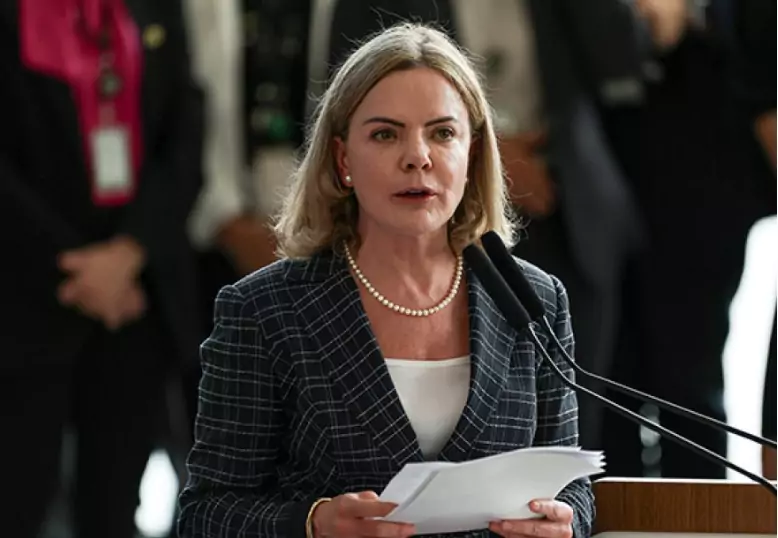 Gleisi Hoffmann, presidente do PT