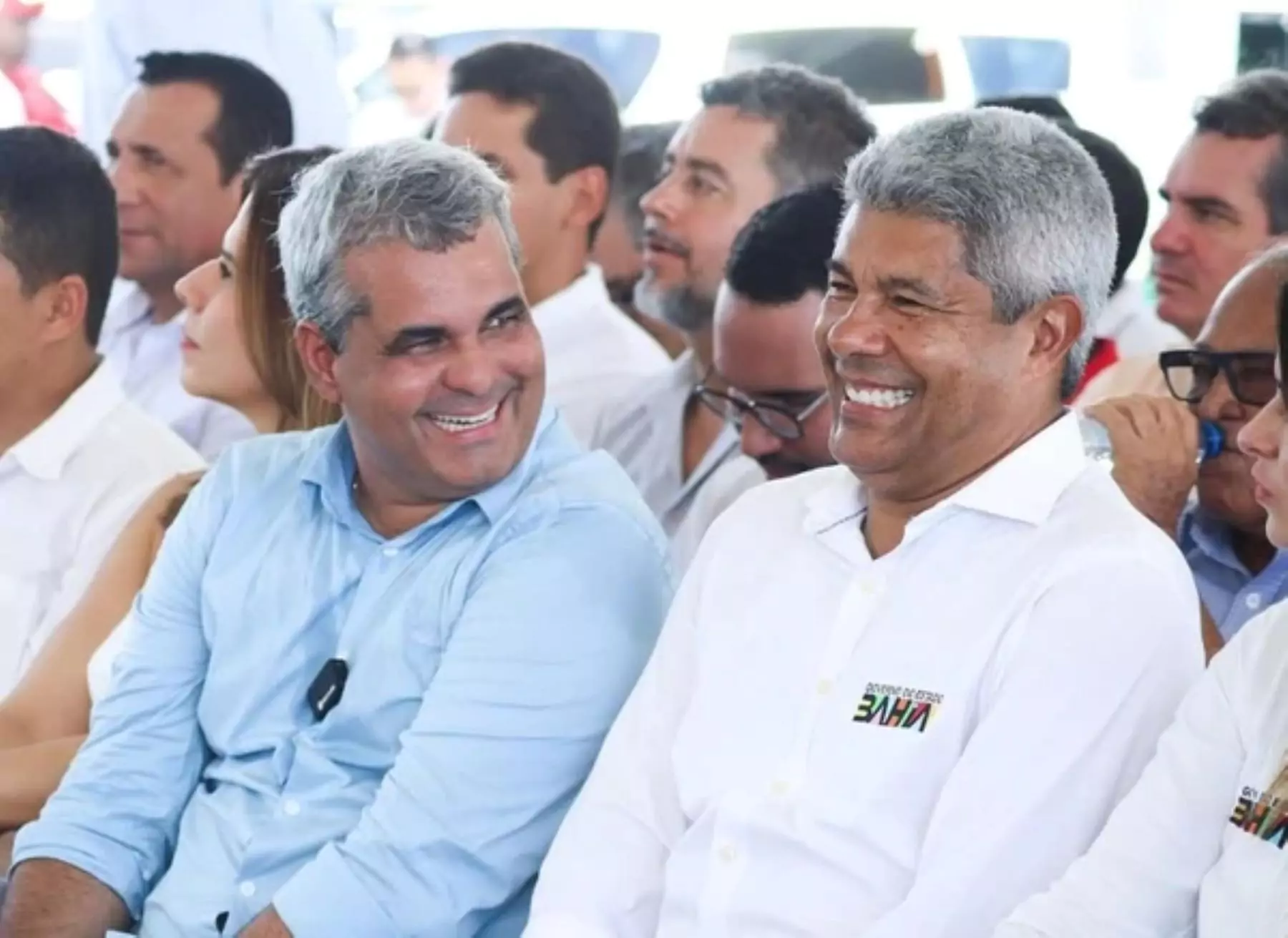 Marcel Carneiro (PT), ex-prefeito de Paratinga, ao lado do governador Jerônimo Rodrigues Crédito: Divulgação